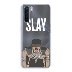 CaseCompany Slay All Day: Oppo A91 Transparant Hoesje