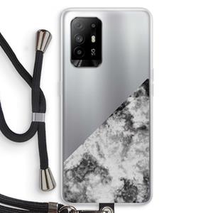 CaseCompany Onweer: Oppo A94 5G Transparant Hoesje met koord