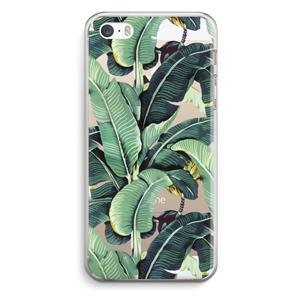 CaseCompany Bananenbladeren: iPhone 5 / 5S / SE Transparant Hoesje
