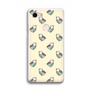CaseCompany Vogeltjes: Google Pixel 3 Transparant Hoesje