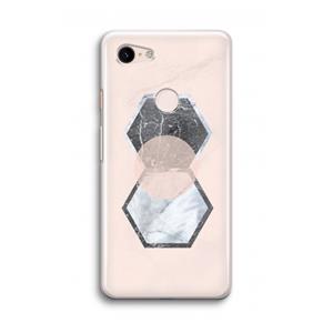 CaseCompany Creatieve toets: Google Pixel 3 Transparant Hoesje