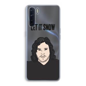 CaseCompany Let It Snow: Oppo A91 Transparant Hoesje
