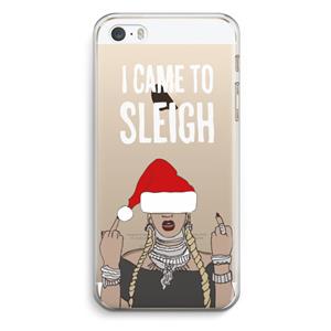 CaseCompany Came To Sleigh: iPhone 5 / 5S / SE Transparant Hoesje