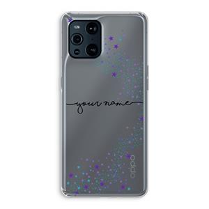 CaseCompany Sterren: Oppo Find X3 Transparant Hoesje