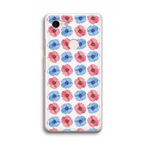 CaseCompany Klaproosjes: Google Pixel 3 Transparant Hoesje