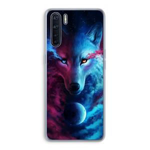 CaseCompany Where Light And Dark Meet: Oppo A91 Transparant Hoesje