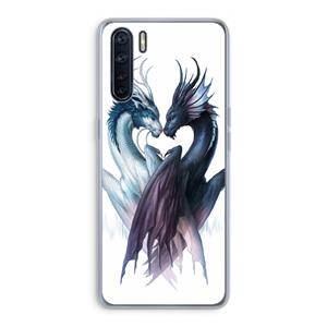 CaseCompany Yin Yang Dragons: Oppo A91 Transparant Hoesje