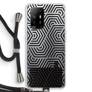 CaseCompany Magic pattern: Oppo A94 5G Transparant Hoesje met koord