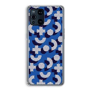 CaseCompany 8-bit N°5: Oppo Find X3 Transparant Hoesje