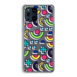 CaseCompany 8-bit N°6: Oppo Find X3 Transparant Hoesje