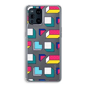 CaseCompany 8-bit N°7: Oppo Find X3 Transparant Hoesje