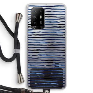 CaseCompany Verrassende lijnen: Oppo A94 5G Transparant Hoesje met koord