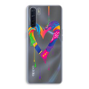 CaseCompany Melts My Heart: Oppo A91 Transparant Hoesje