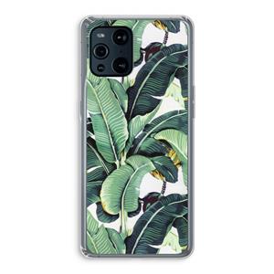 CaseCompany Bananenbladeren: Oppo Find X3 Transparant Hoesje