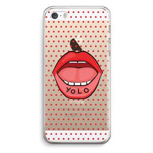 CaseCompany Yolo Denise: iPhone 5 / 5S / SE Transparant Hoesje