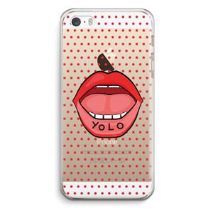 CaseCompany Yolo Denise: iPhone 5 / 5S / SE Transparant Hoesje