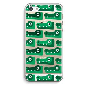 CaseCompany Crocs: iPhone 5 / 5S / SE Transparant Hoesje