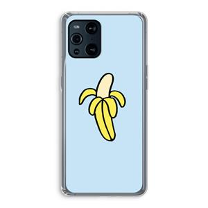 CaseCompany Banana: Oppo Find X3 Transparant Hoesje