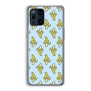 CaseCompany Bananas: Oppo Find X3 Transparant Hoesje