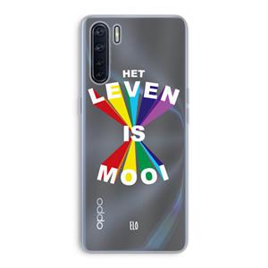 CaseCompany Het Leven Is Mooi: Oppo A91 Transparant Hoesje