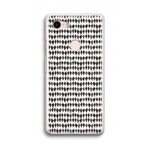 CaseCompany Crazy shapes: Google Pixel 3 Transparant Hoesje