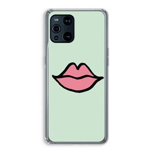 CaseCompany Kusje: Oppo Find X3 Transparant Hoesje