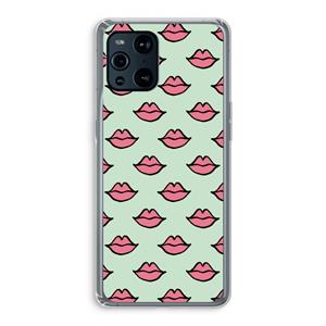 CaseCompany Lipjes: Oppo Find X3 Transparant Hoesje