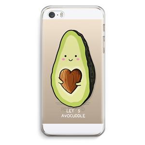 CaseCompany Avocuddle: iPhone 5 / 5S / SE Transparant Hoesje