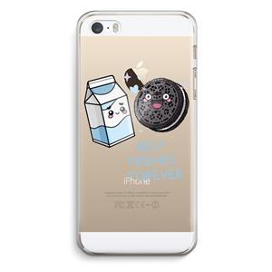 CaseCompany Best Friend Forever: iPhone 5 / 5S / SE Transparant Hoesje