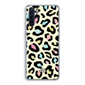 CaseCompany Leopard pattern: Oppo A91 Transparant Hoesje