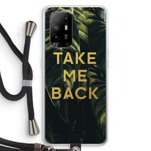 CaseCompany Take me back: Oppo A94 5G Transparant Hoesje met koord