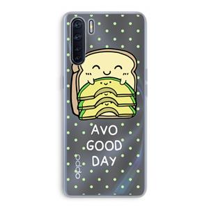 CaseCompany Avo Good Day: Oppo A91 Transparant Hoesje
