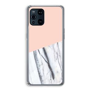 CaseCompany A touch of peach: Oppo Find X3 Transparant Hoesje