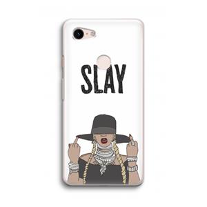 CaseCompany Slay All Day: Google Pixel 3 Transparant Hoesje