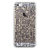 CaseCompany Moroccan Print: iPhone 5 / 5S / SE Transparant Hoesje