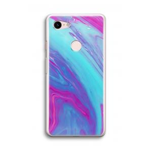 CaseCompany Zweverige regenboog: Google Pixel 3 Transparant Hoesje