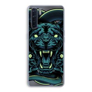 CaseCompany Cougar and Vipers: Oppo A91 Transparant Hoesje