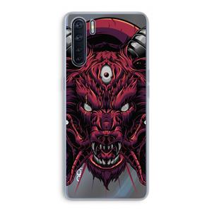 CaseCompany Hell Hound and Serpents: Oppo A91 Transparant Hoesje