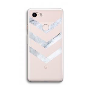 CaseCompany Marmeren pijlen: Google Pixel 3 Transparant Hoesje