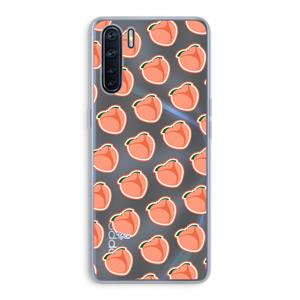 CaseCompany Just peachy: Oppo A91 Transparant Hoesje