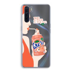 CaseCompany Peach please!: Oppo A91 Transparant Hoesje
