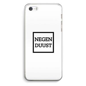 CaseCompany Negenduust vierkant: iPhone 5 / 5S / SE Transparant Hoesje