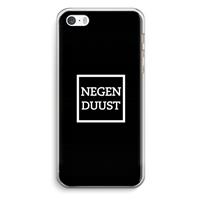 CaseCompany Negenduust black: iPhone 5 / 5S / SE Transparant Hoesje