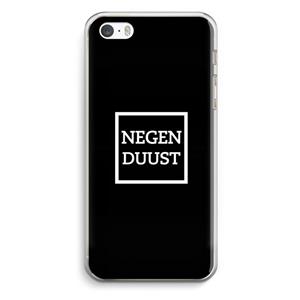 CaseCompany Negenduust black: iPhone 5 / 5S / SE Transparant Hoesje