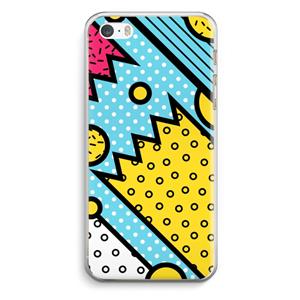 CaseCompany Pop Art #1: iPhone 5 / 5S / SE Transparant Hoesje