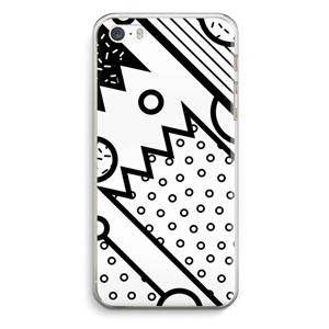 CaseCompany Pop Art #4: iPhone 5 / 5S / SE Transparant Hoesje