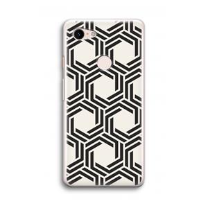 CaseCompany Geometrisch patroon: Google Pixel 3 Transparant Hoesje