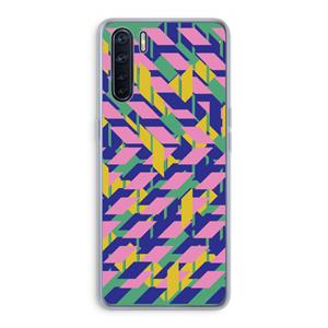 CaseCompany Skew Blush 1: Oppo A91 Transparant Hoesje