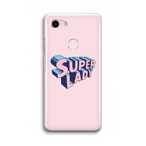 CaseCompany Superlady: Google Pixel 3 Transparant Hoesje