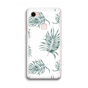 CaseCompany Simple leaves: Google Pixel 3 Transparant Hoesje